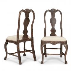 Pair of Swedish Rococo Period Chairs - 3545843