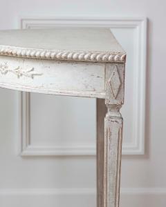 Pair of Swedish White Demi Lune Tables circa 1920s - 4557988