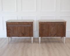Pair of Swedish White Painted Chests of Drawers circa 1920 - 4791457