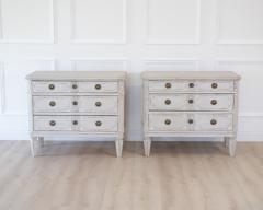 Pair of Swedish White Painted Chests of Drawers circa 1920 - 4791460