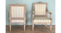 Pair of Swedish armchairs Gustavian period - 3297394