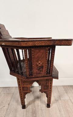 Pair of Syrian Shell Inlaid Hall Chairs circa 1960 - 4499615