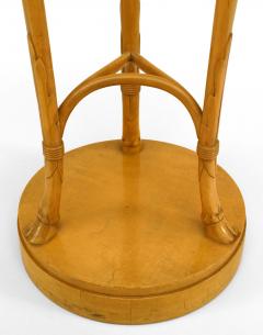 Pair of T H ROBSJOHN GIBBINGS Art Moderne Sycamore Pedestals - 4626303