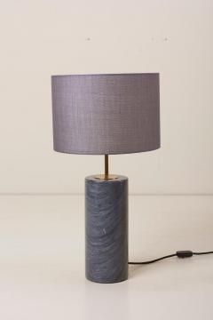 Pair of Table Lamps in White and Grey Marble Germany - 1097014