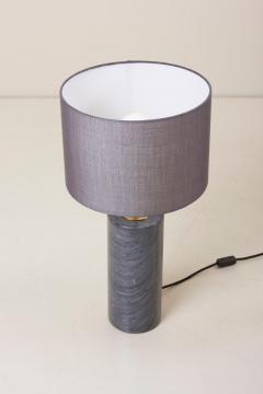 Pair of Table Lamps in White and Grey Marble Germany - 1097016