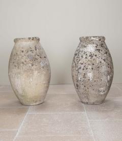 Pair of Tall 20th Century French Reconstituted Stone Urns - 4244497