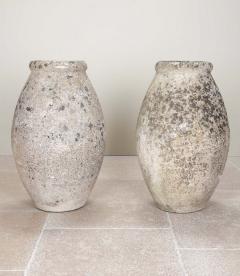Pair of Tall 20th Century French Reconstituted Stone Urns - 4244499