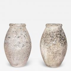 Pair of Tall 20th Century French Reconstituted Stone Urns - 4247224