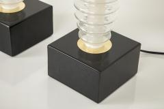 Pair of Tall Murano Glass Table Lamps - 4386497