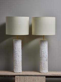 Pair of Tall Plaster Table Lamps - 3339852