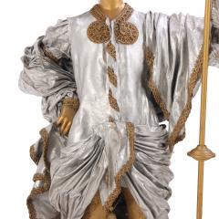 Pair of Theatrical Papier M ch Figural Lamp Bearers Continental late 20th C  - 4576265