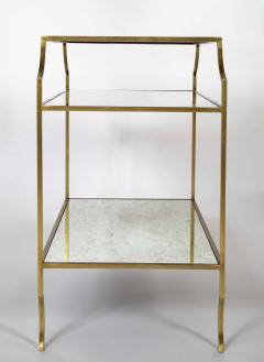 Pair of Three Tier Mirrored Etagere Tables - 4018822