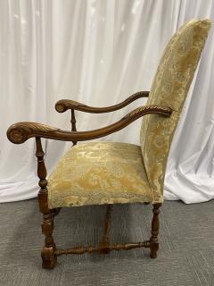 Pair of Throne Chairs Fauteuils in Louis XIV Fashion Fine Upholstery - 2917590