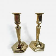 Pair of Tiffany Edwardian Georgian Gilt Sterling Silver Candlesticks - 3755744