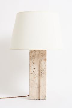 Pair of Travertine Table Lamps - 3530382