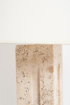 Pair of Travertine Table Lamps - 3530384