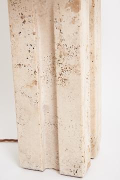 Pair of Travertine Table Lamps - 3530385