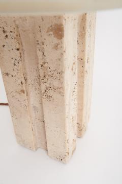 Pair of Travertine Table Lamps - 3530388