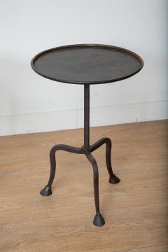 Pair of Tripod Hand Forged Hoof Feet Side Tables in Stock - 2831869