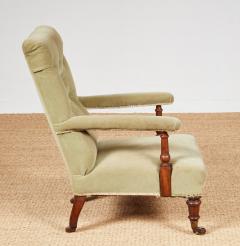 Pair of Tufted High Back Open Armchairs - 4442660