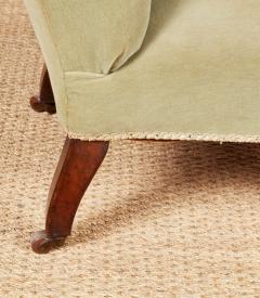 Pair of Tufted High Back Open Armchairs - 4442663