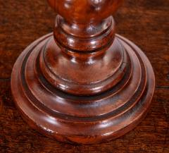 Pair of Turned Fruitwood Candlesticks - 3127176