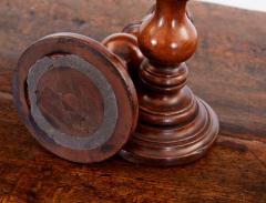 Pair of Turned Fruitwood Candlesticks - 3127179