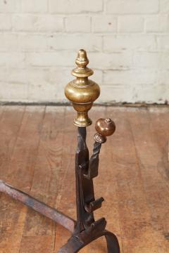 Pair of Turned Steeple Top Andirons - 2295585