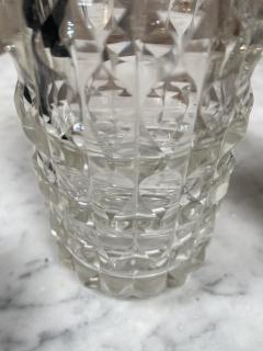Pair of Two Vintage Glass Bottle Italy 1950 - 2073254