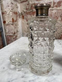 Pair of Two Vintage Glass Bottle Italy 1950 - 2073259