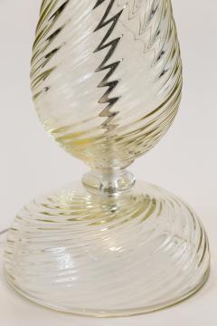 Pair of Unique Modern Murano Swirl Lamps Contemporary - 3196963