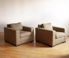 Pair of Upholstered Club Chairs in the style of Jean Michel Frank - 4732394