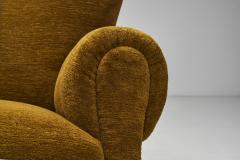 Pair of Upholstered Danish Cabinetmaker Armchairs Denmark ca 1940s - 4374887