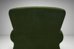 Pair of Upholstered Green Armchairs Europe Mid 20th Century - 4491858