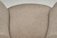 Pair of Upholstered Italian Armchairs with Tufted Buttons Italy 1950s - 4468990