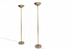 Pair of Uplighting Brass Floor Lamps - 261894