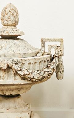 Pair of Val dOsne Belle poque Cast Iron Urns France early 20th century - 4324856