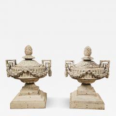 Pair of Val dOsne Belle poque Cast Iron Urns France early 20th century - 4326391