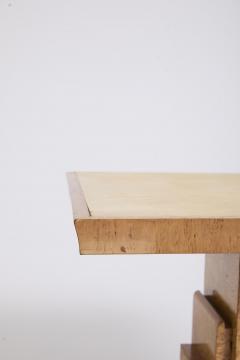 Pair of Velum and Birch Side Tables - 4662244