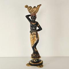 Pair of Venetian Blackamoor Figurines Italy circa 1920 - 4232846