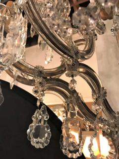 Pair of Venetian Crystal Ten Lights Wall Sconces circa 1940 - 1302477