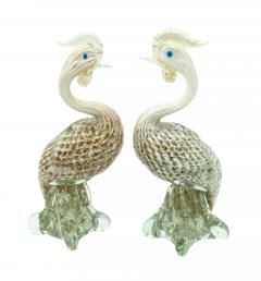 Pair of Venetian Glass Pheasants - 3915824