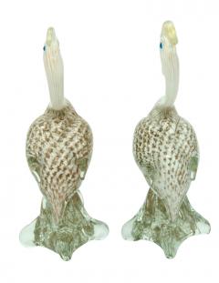 Pair of Venetian Glass Pheasants - 3915827