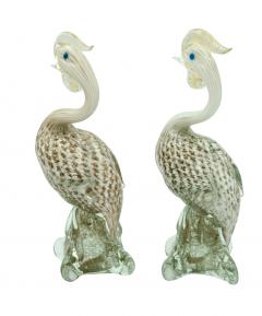 Pair of Venetian Glass Pheasants - 3915828