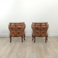Pair of Venetian Olive Wood Bedside Commodes Italy circa 1880 - 4106108