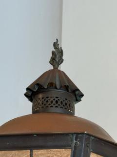 Pair of Venetian Patinated Bronze Arm Wall Mounted Lanterns - 4620012