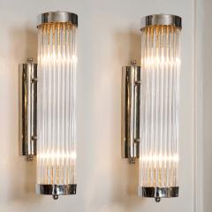 Pair of Venini chrome arm wall lights - 1219421