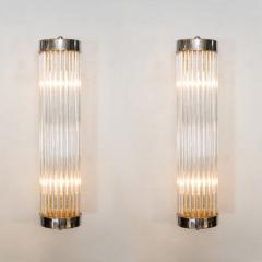 Pair of Venini chrome arm wall lights - 1219424
