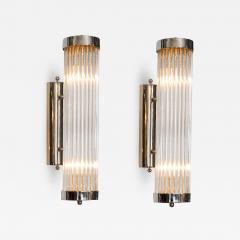 Pair of Venini chrome arm wall lights - 1220439