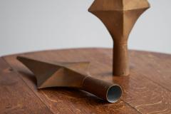 Pair of Very Decorative Gold Painted Antique Finials 19th Century - 4394766